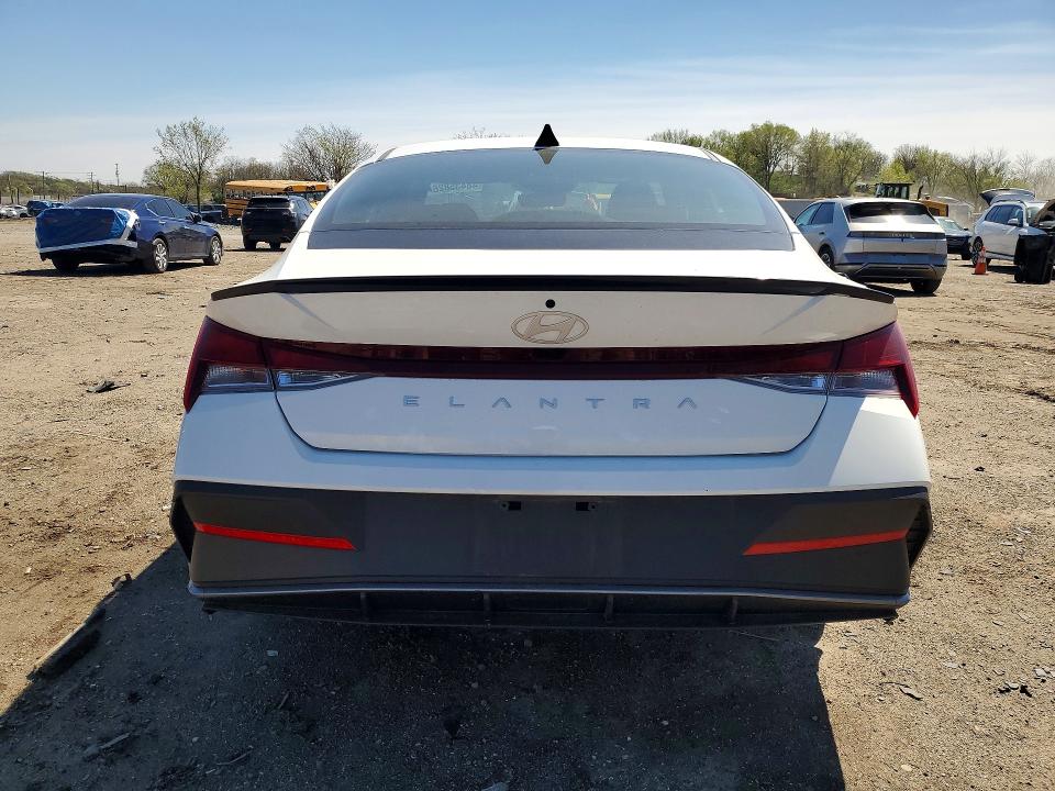 2025 Hyundai Elantra VIN KMHLM4DG6SU998789 COPART salvage auction — FRONT END, Md - Cert Of Salvage > 75% Damage, sold $3,600 on 2026-07-28 (photo 6)