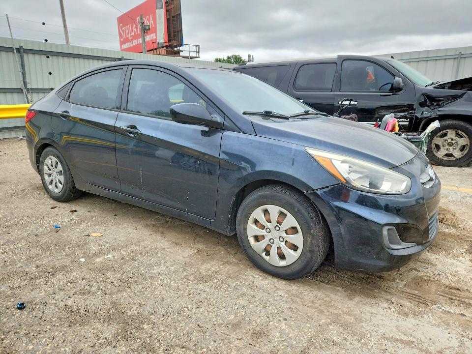 2016 Hyundai Accent VIN KMHCT4AE1GU081014 COPART salvage auction — REAR END, Ks - Cert Of Title-Salvage, sold $550 on 2026-07-20 (photo 4)