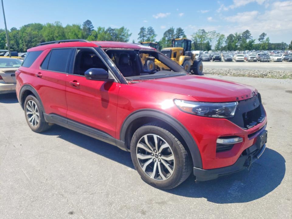 2022 Ford Explorer VIN 1FM5K7GC8NGB07350 COPART salvage auction — FRONT END, Nc - Salvage Certificate Of Title, sold $1,100 on 2026-07-09 (photo 4)