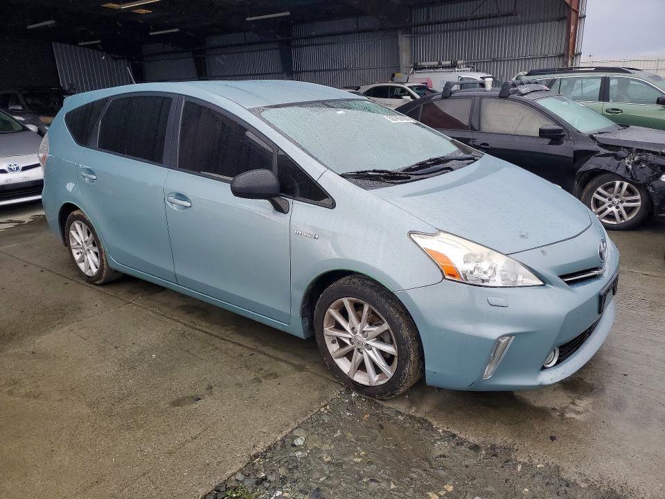 2014 Toyota Prius v VIN JTDZN3EU6EJ005100 COPART salvage auction — SIDE, CA - SALVAGE CERTIFICATE, sold $2,100 on 2026-07-20 (photo 4)