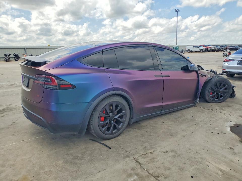 2023 Tesla Model x VIN 7SAXCBE69PF405366 COPART salvage auction — FRONT END, Tx - Salvage Vehicle Title, sold $16,900 on 2026-07-02 (photo 3)