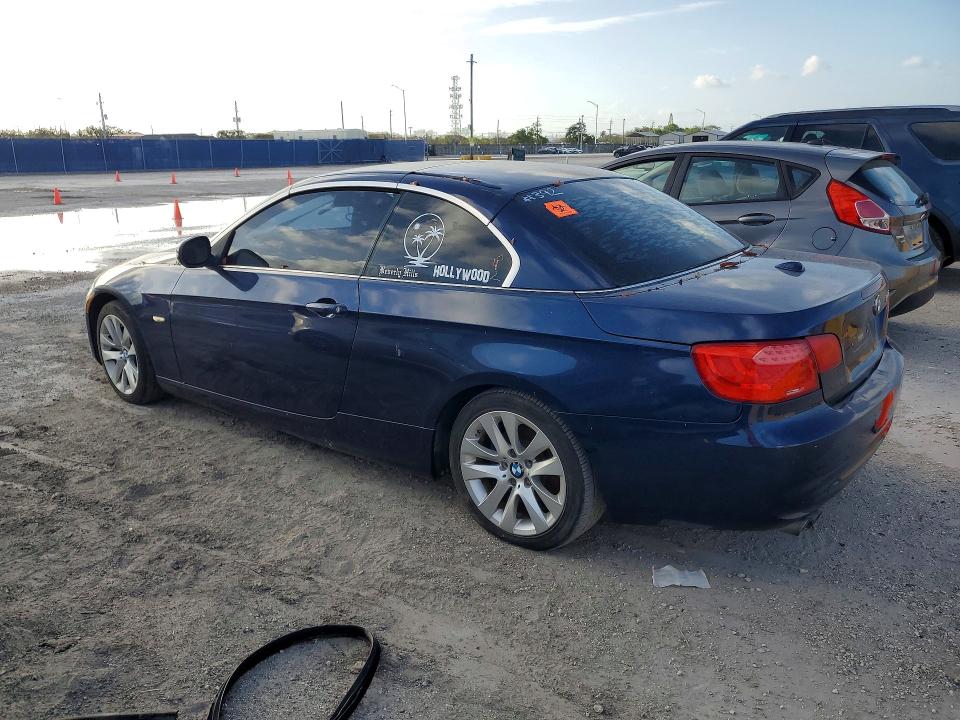 2012 BMW 3 series VIN WBADW3C56CE823836 COPART salvage auction — WATER/FLOOD, Fl - Cert Of Title-Slvg Rebld Flood, sold $850 on 2026-07-29 (photo 2)
