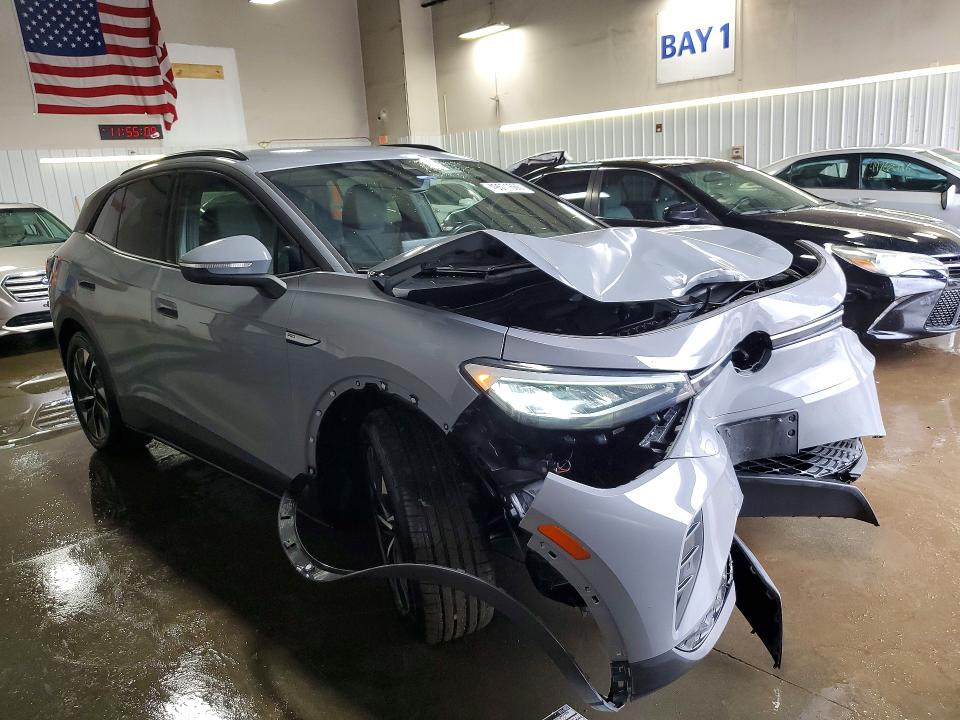 2021 Volkswagen Id.4 VIN WVGRMPE24MP031906 COPART salvage auction — FRONT END, Il - Salvage Certificate, sold $6,400 on 2026-07-16 (photo 4)