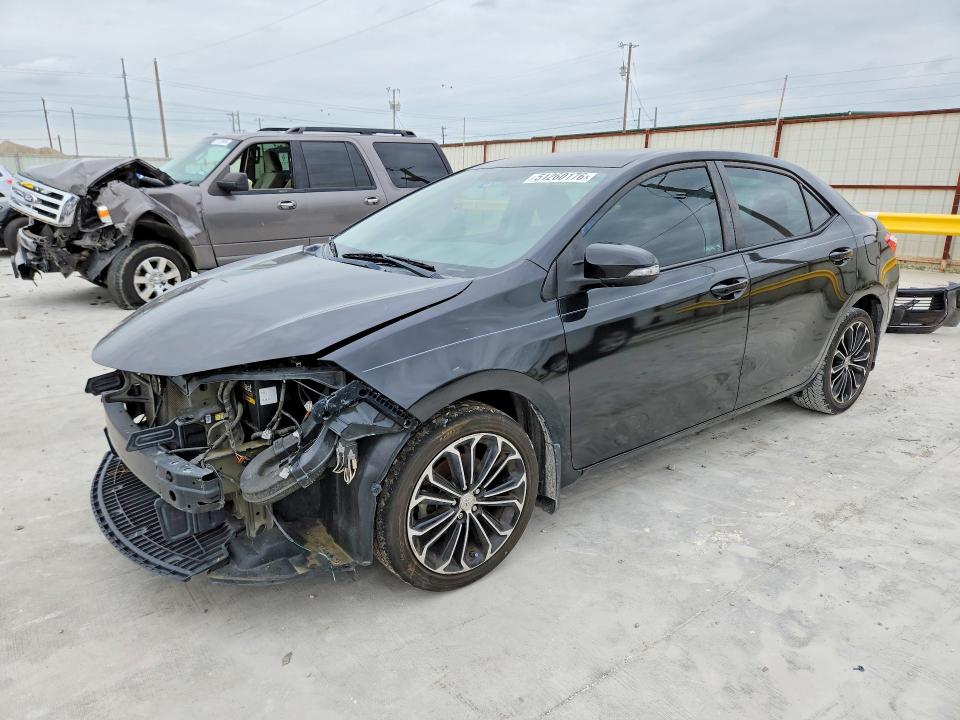 2015 Toyota Corolla VIN 5YFBURHEXFP209441 COPART salvage auction — FRONT END, TX - CERTIFICATE OF TITLE, sold $3,450 on 2026-07-24 (photo 1)