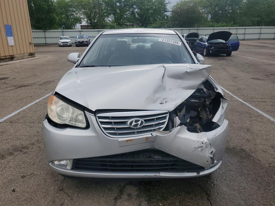 2010 Hyundai Elantra VIN KMHDU4AD0AU865779 COPART salvage auction — FRONT END, OH - CERT OF TITLE-SALVAGE, sold $300 on 2026-07-10 (photo 5)