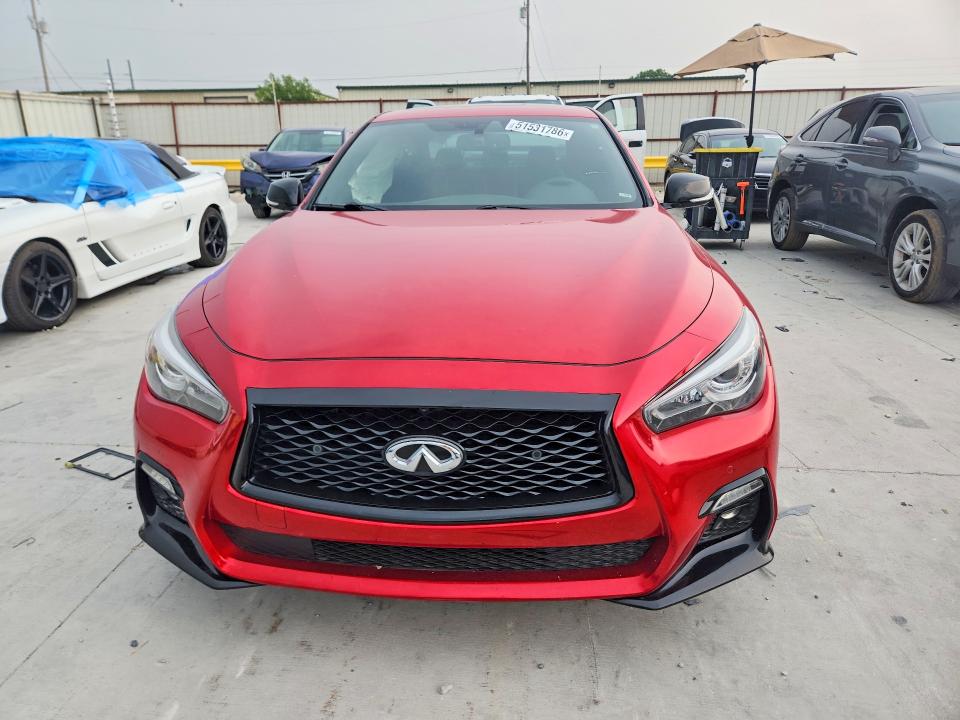 2023 Infiniti Q50 VIN JN1EV7CP8PM510966 COPART salvage auction — REAR END, Tx - Salvage Vehicle Title, sold $8,900 on 2026-07-24 (photo 5)