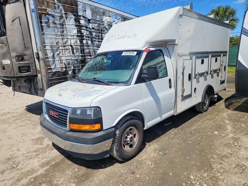 2018 Gmc Savana VIN 1GD07RFG8J1197902 COPART salvage auction — MINOR DENT/SCRATCHES, Fl - Certificate Of Title (P), sold $350 on 2026-07-09 (photo 1)