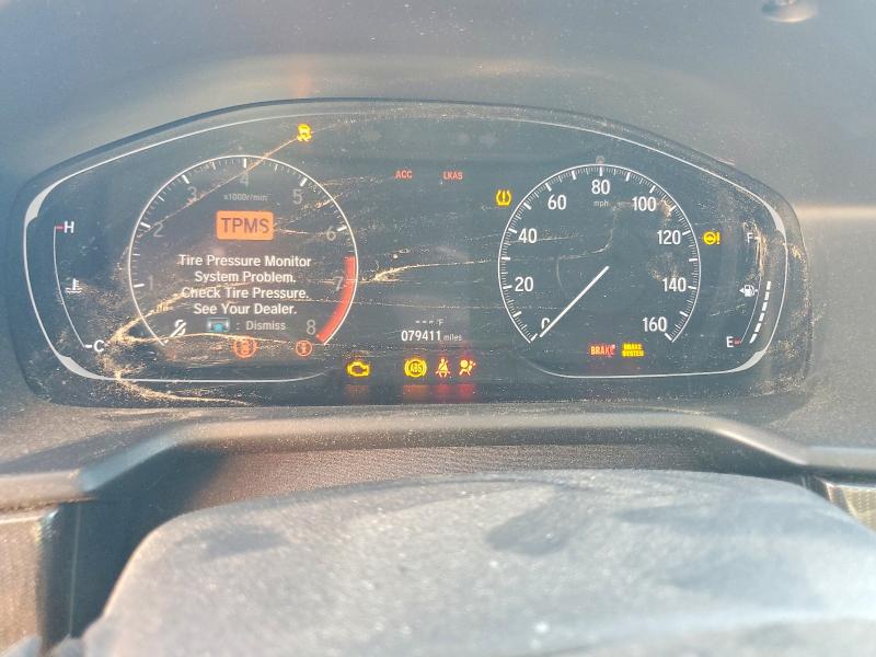 2019 Honda Accord VIN 1HGCV1F34KA070671 COPART salvage auction — FRONT END, Tx - Salvage Vehicle Title, sold $7,600 on 2026-07-31 (photo 9)