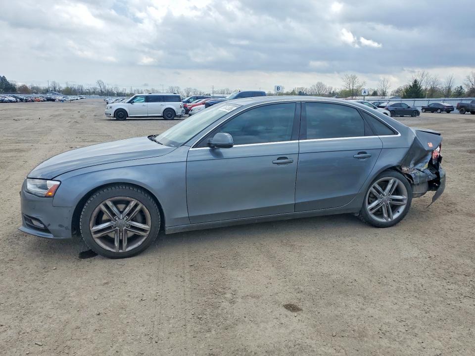 2013 Audi A4 VIN WAUFFCFL5DN044240 COPART salvage auction — REAR END, ON, sold $350 on 2026-07-14 (photo 1)