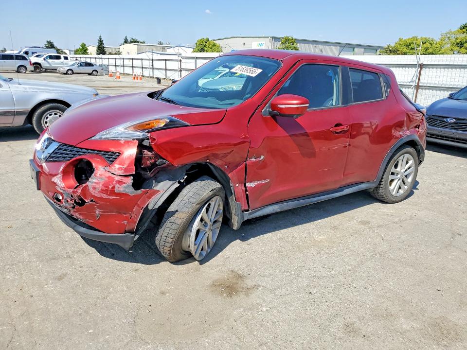 2016 Nissan Juke VIN JN8AF5MV0GT650823 COPART salvage auction — FRONT END, Wv - Salvage Certificate, sold $800 on 2026-07-24 (photo 1)