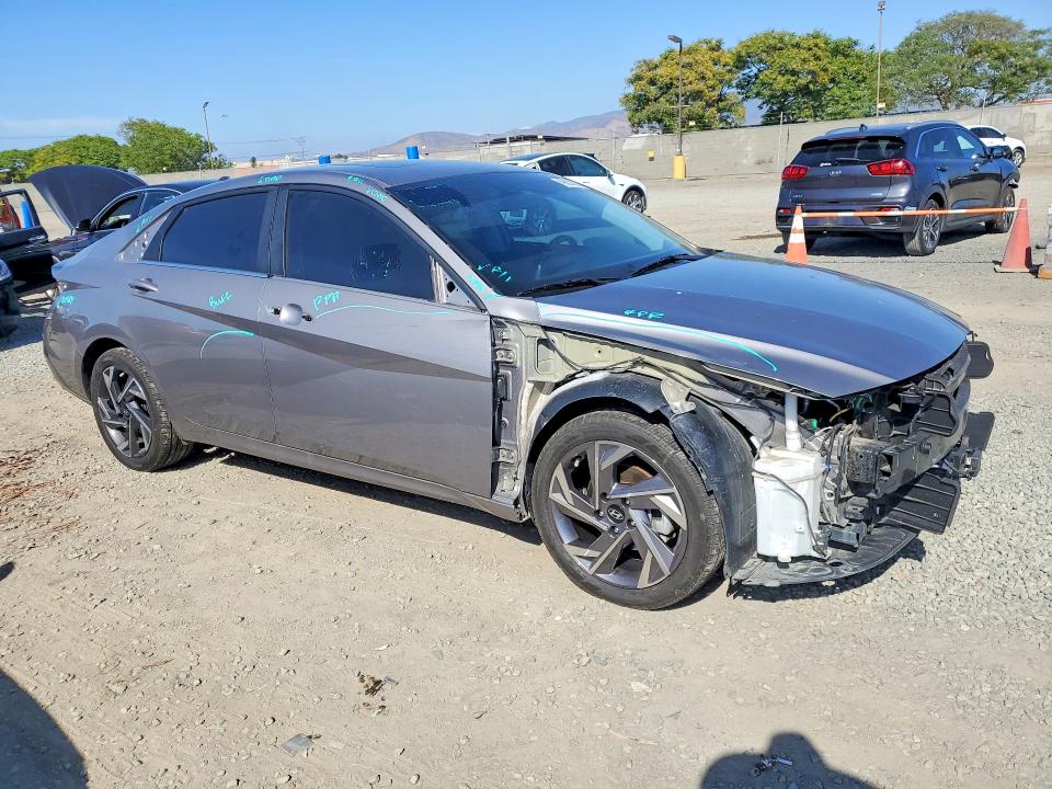 2024 Hyundai Elantra VIN KMHLP4DG1RU680371 COPART salvage auction — FRONT END, CA - SALVAGE CERTIFICATE, sold $5,400 on 2026-07-10 (photo 4)