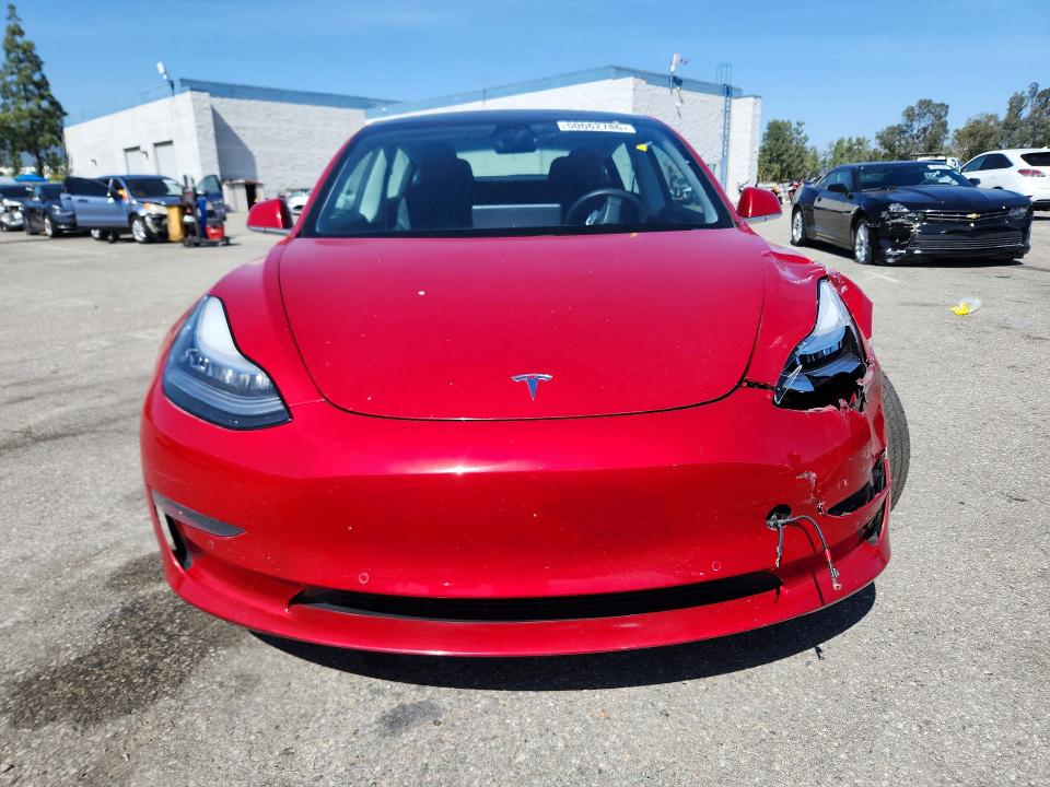 2020 Tesla VIN 5YJ3E1EA3LF645818 COPART salvage auction — FRONT END, Ca - Salvage Certificate, sold $4,350 on 2026-07-02 (photo 5)
