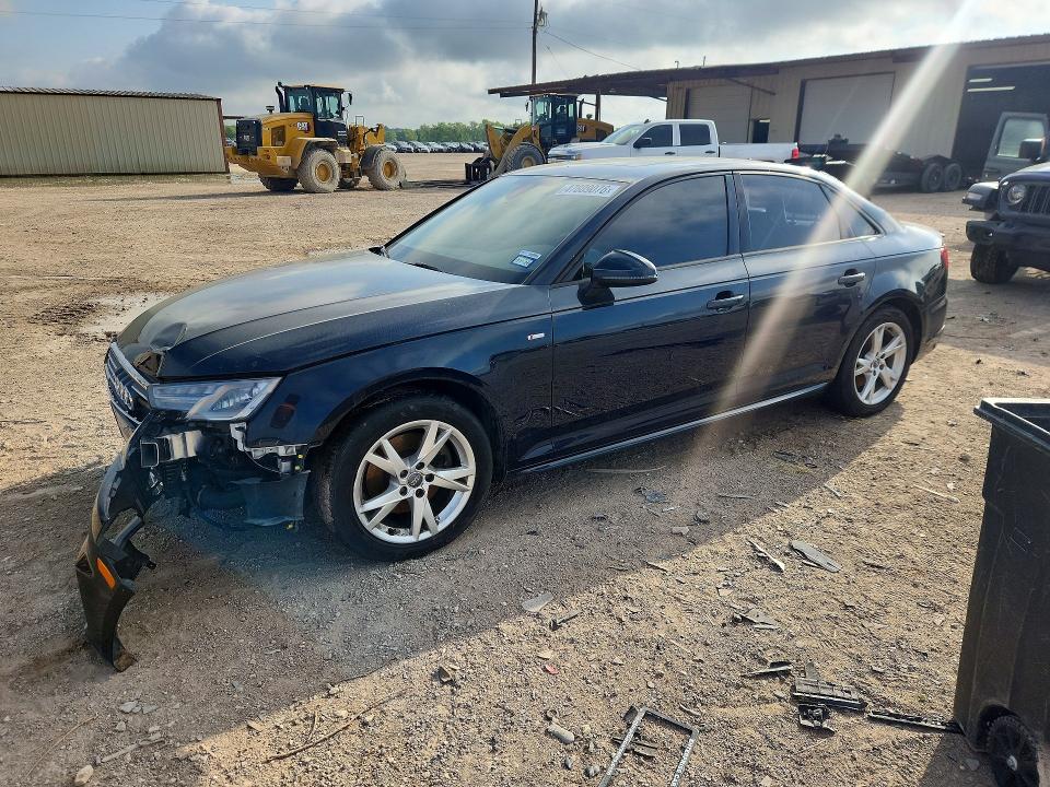 2018 Audi A4 VIN WAUKMAF49JA067590 COPART salvage auction — FRONT END, Tx - Salvage Vehicle Title, sold $2,500 on 2026-07-29 (photo 1)