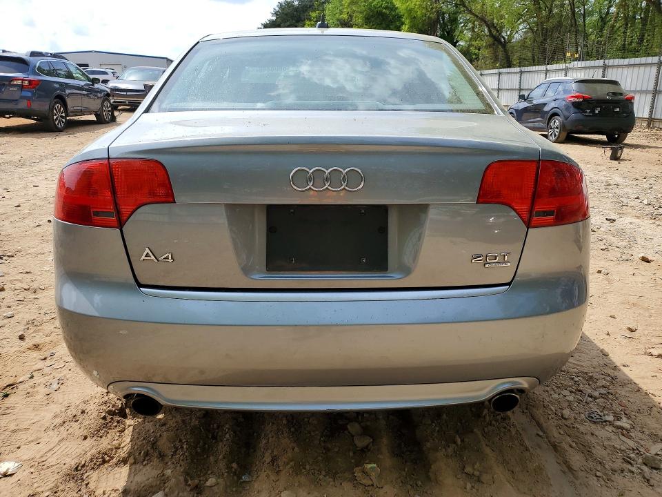2008 Audi A4 VIN WAUDF78E68A035248 COPART salvage auction — FRONT END, Ga - Bill Of Sale - Parts Only, sold $250 on 2026-07-31 (photo 6)