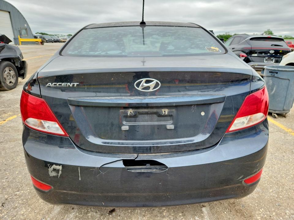 2016 Hyundai Accent VIN KMHCT4AE1GU081014 COPART salvage auction — REAR END, Ks - Cert Of Title-Salvage, sold $550 on 2026-07-20 (photo 6)