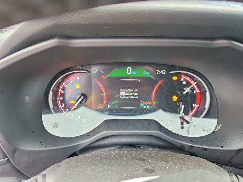 2025 Toyota Rav 4 VIN 2T3A1RFV0SW573407 COPART salvage auction — FRONT END, Ca - Salvage Certificate, sold $14,300 on 2026-07-02 (photo 9)