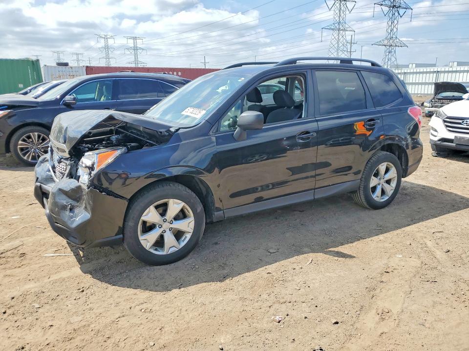 2016 Subaru Forester VIN JF2SJADC6GH527988 COPART salvage auction — FRONT END, Il - Salvage Certificate, sold $625 on 2026-07-07 (photo 1)