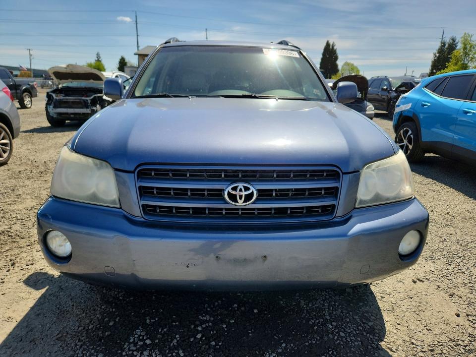 2003 Toyota Highlander VIN JTEHF21A330153122 COPART salvage auction — SIDE, CA - SALVAGE CERTIFICATE, sold $625 on 2026-07-07 (photo 5)