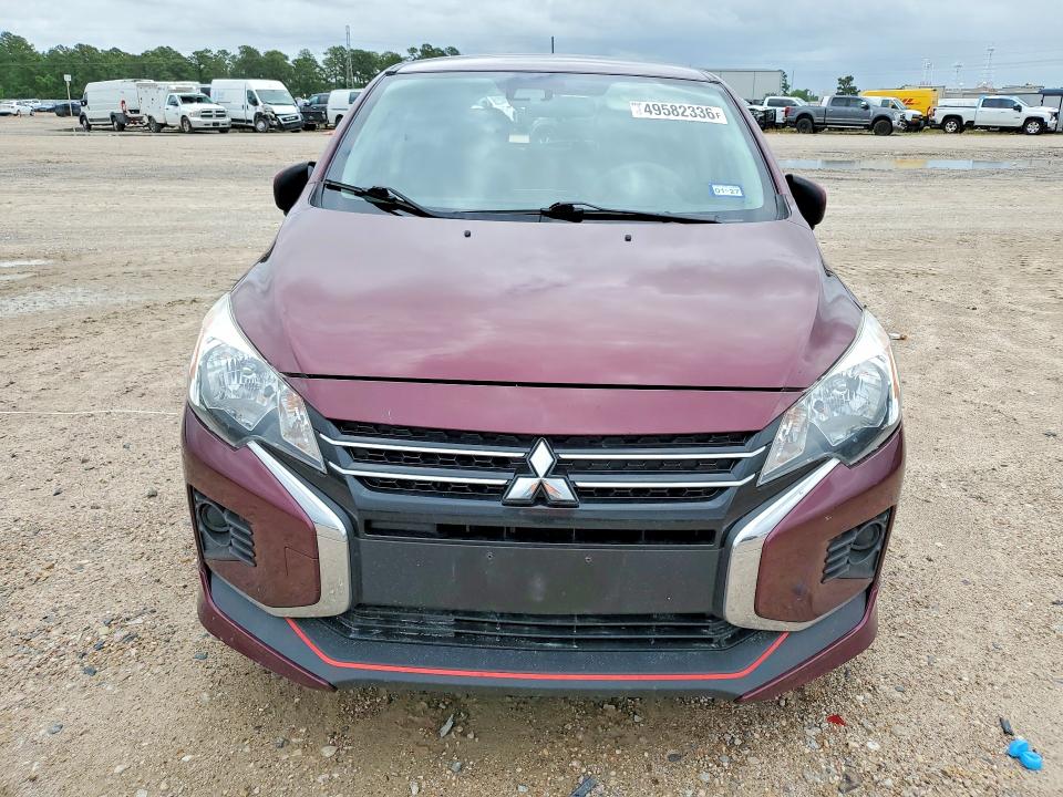 2022 Mitsubishi Mirage VIN ML32AUHJ0NH007133 COPART salvage auction — REAR END, Tx - Salvage Vehicle Title, sold $2,600 on 2026-07-24 (photo 5)