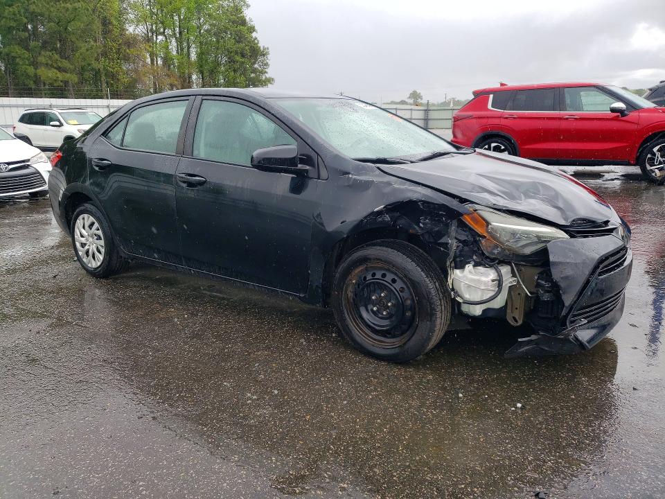 2018 Toyota Corolla VIN 5YFBURHE8JP747872 COPART salvage auction — FRONT END, Nc - Salvage Certificate Of Title, sold $1,950 on 2026-07-28 (photo 4)