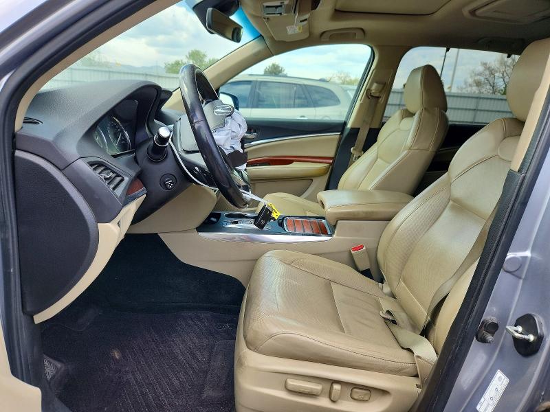2017 Acura Mdx VIN 5KCYD486XHB800919 COPART salvage auction — FRONT END, Salvage Title, sold $1,400 on 2026-08-03 (photo 7)