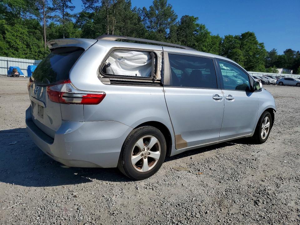 2015 Toyota Sienna VIN 5TDKK3DC7FS527984 COPART salvage auction — FRONT END, Ga - Cert Of Title-Salvage, sold $975 on 2026-07-21 (photo 3)
