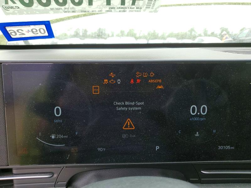 2024 Hyundai Kona VIN KM8HE3A3XRU157082 COPART salvage auction — ALL OVER, Tx - Salvage Vehicle Title, sold $6,400 on 2026-07-21 (photo 9)