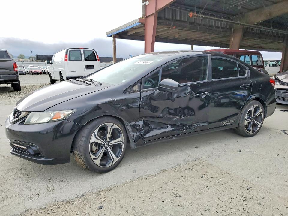 2014 Honda Civic VIN 2HGFB6E52EH702384 COPART salvage auction — FRONT END, Ca - Salvage Certificate, sold $50 on 2026-08-20 (photo 1)