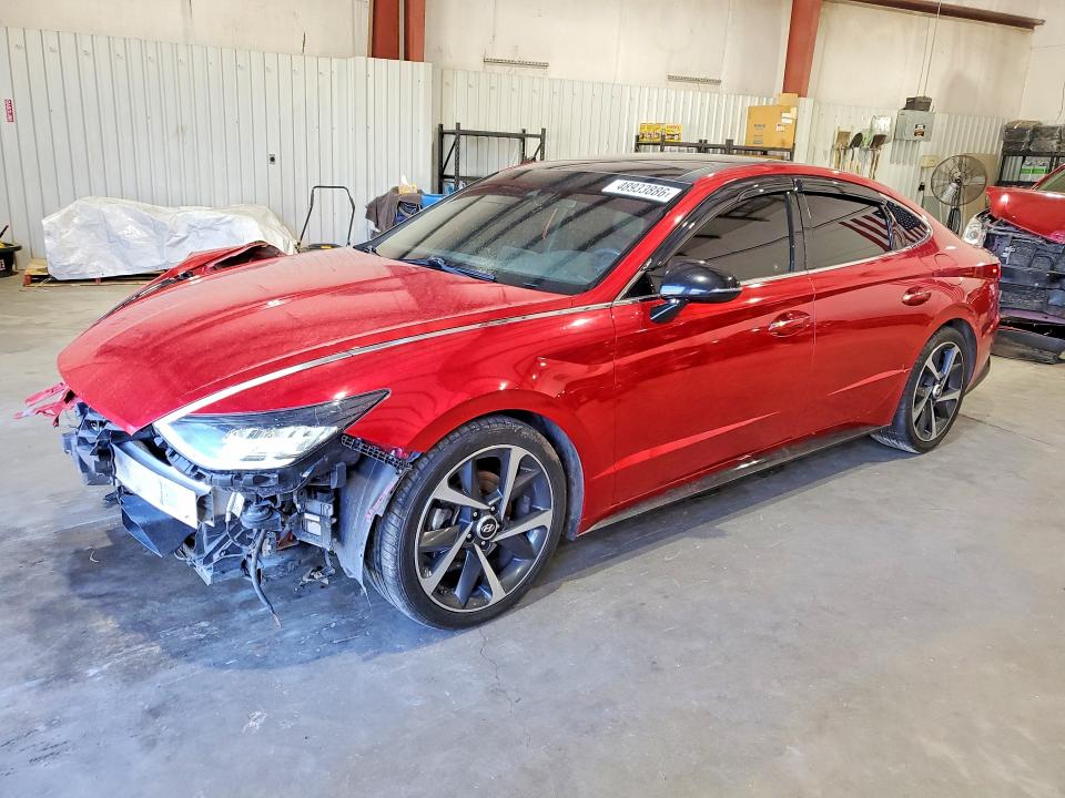 2021 Hyundai Sonata VIN 5NPEJ4J20MH066468 COPART salvage auction — FRONT END, Tx - Salvage Vehicle Title, sold $3,350 on 2026-07-06 (photo 1)
