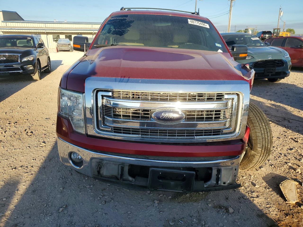2013 Ford F-150 Lightning VIN 1FTEW1CM1DFE03660 COPART salvage auction — Front End, TX - SALVAGE VEHICLE TITLE, sold $1,250 on 2026-06-25 (photo 5)