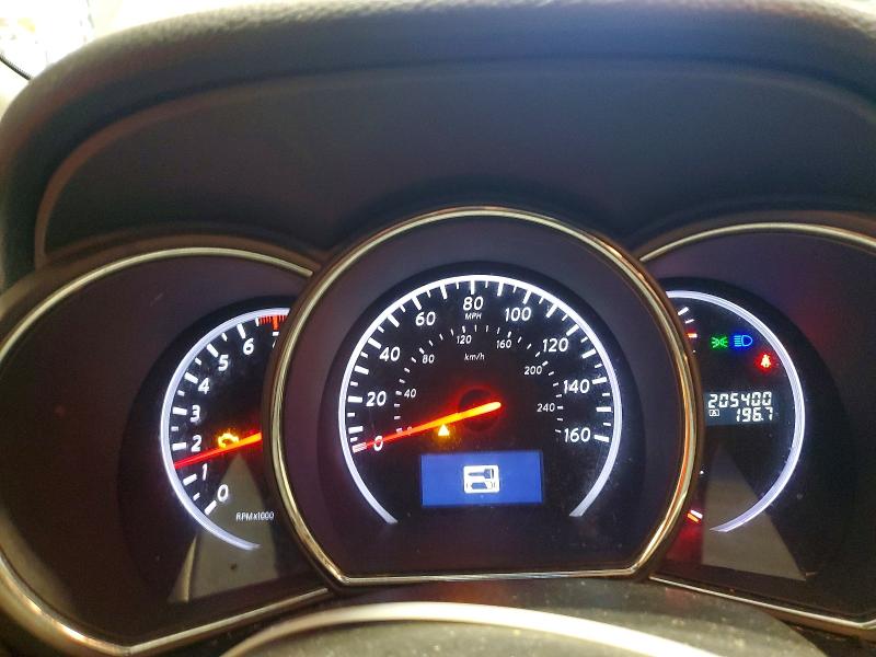 2011 Nissan Murano VIN JN8AZ1MW4BW166282 COPART salvage auction — FRONT END, Ia - Cert Of Title-Salvage Title, sold $500 on 2026-07-10 (photo 9)