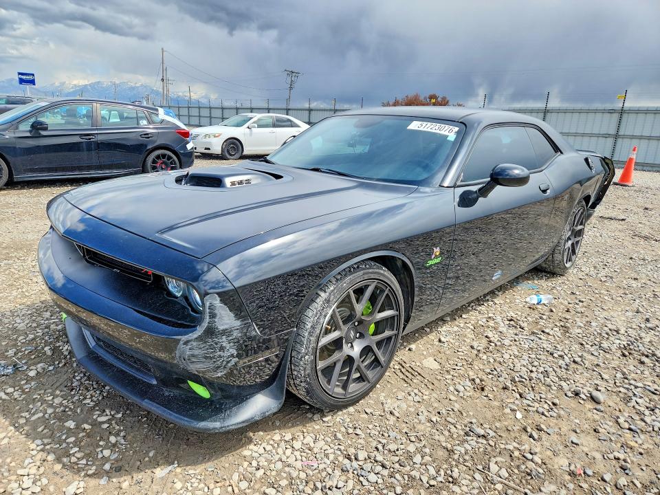 2017 Dodge Challenger VIN 2C3CDZFJ5HH502021 COPART salvage auction — SIDE, Ut - Salvage Certificate, sold $11,900 on 2026-07-24 (photo 1)