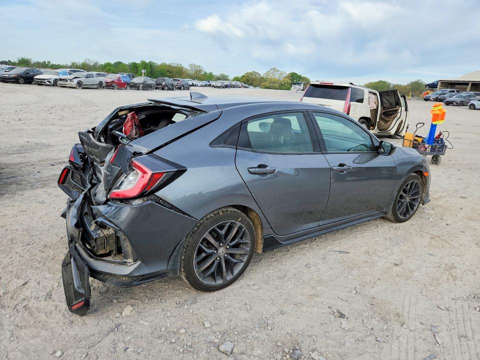 2021 Honda VIN SHHFK7H4XMU421654 COPART salvage auction — REAR END, Tn - Salvage Certificate, sold $4,950 on 2026-07-04 (photo 3)