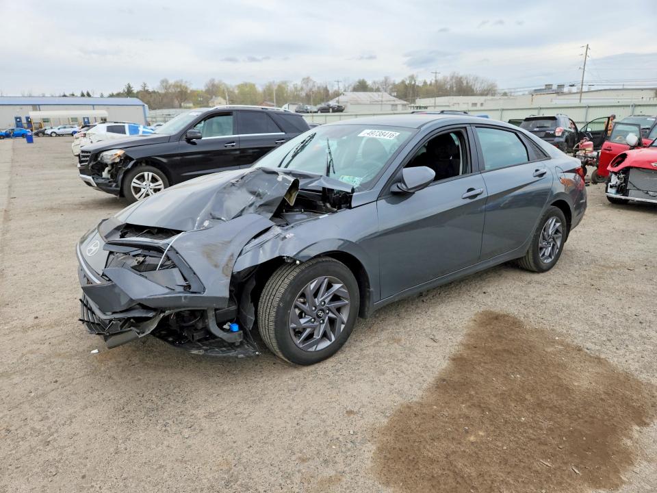 2024 Hyundai Elantra VIN KMHLM4DG9RU682054 COPART salvage auction — FRONT END, Pa - Certificate Of Salvage, sold $4,350 on 2026-07-07 (photo 1)