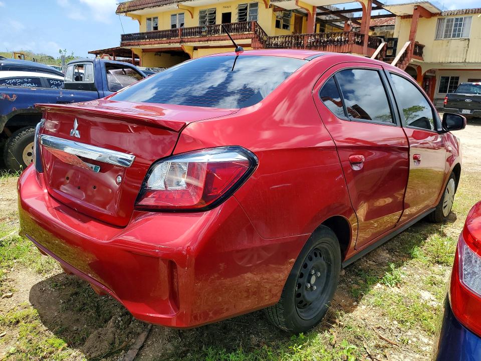 2022 Mitsubishi Mirage VIN ML32FUFJ0NHF08806 COPART salvage auction — WATER/FLOOD, Hi - Certificate Of Salvage, sold $5 on 2026-07-27 (photo 3)