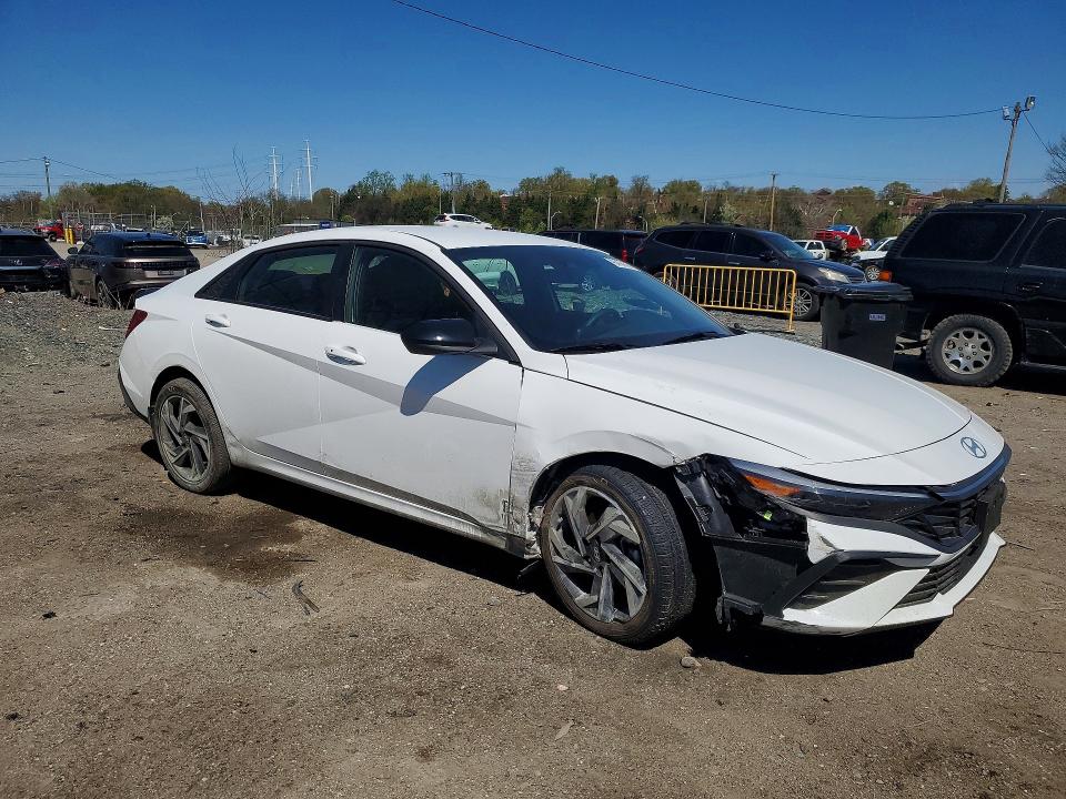 2025 Hyundai Elantra VIN KMHLM4DG6SU998789 COPART salvage auction — FRONT END, Md - Cert Of Salvage > 75% Damage, sold $3,600 on 2026-07-28 (photo 4)