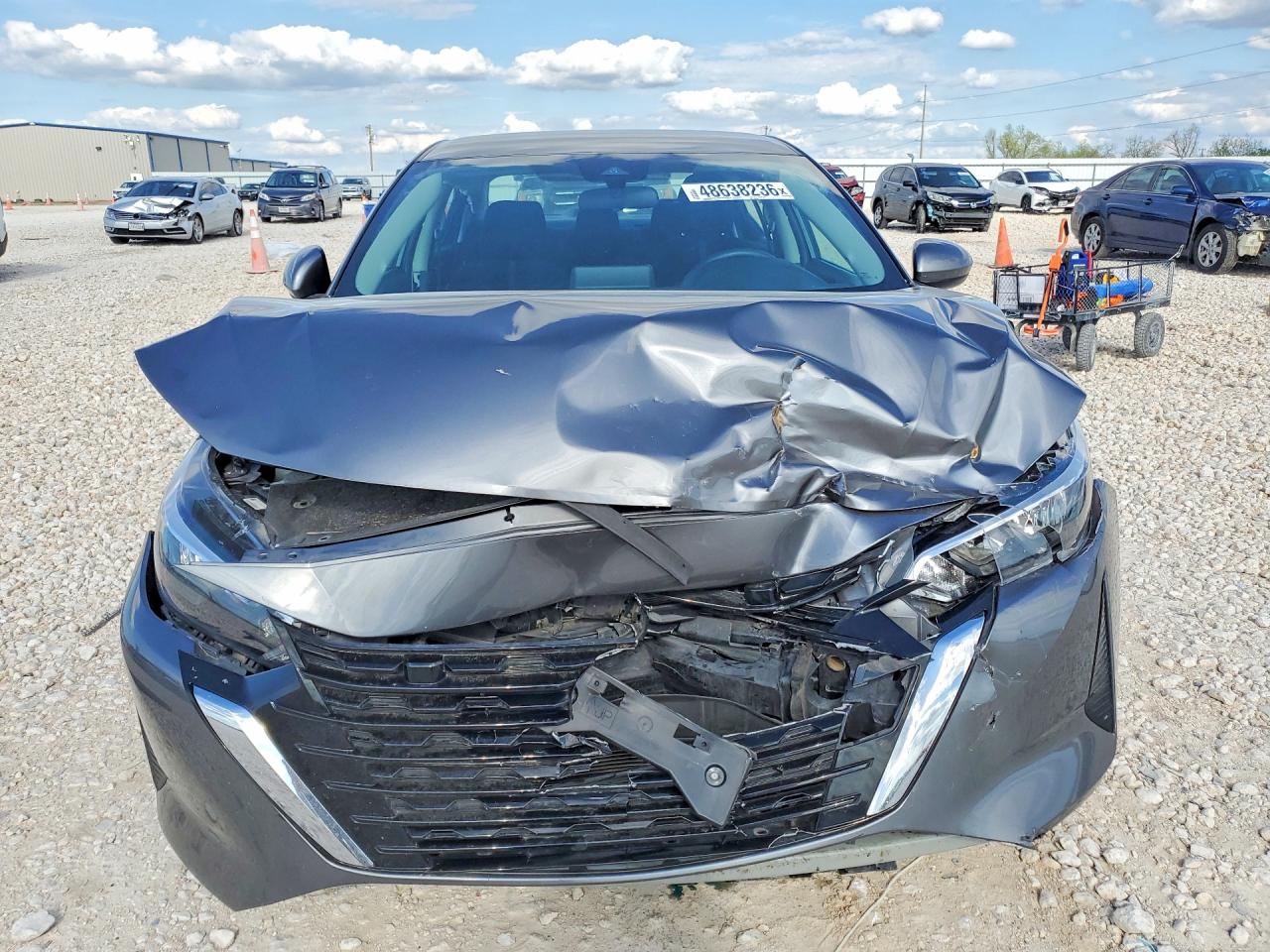 2024 Nissan Sentra VIN 3N1AB8CV3RY264906 COPART salvage auction — Front End, TX - SALVAGE VEHICLE TITLE, sold $2,950 on 2026-07-09 (photo 5)