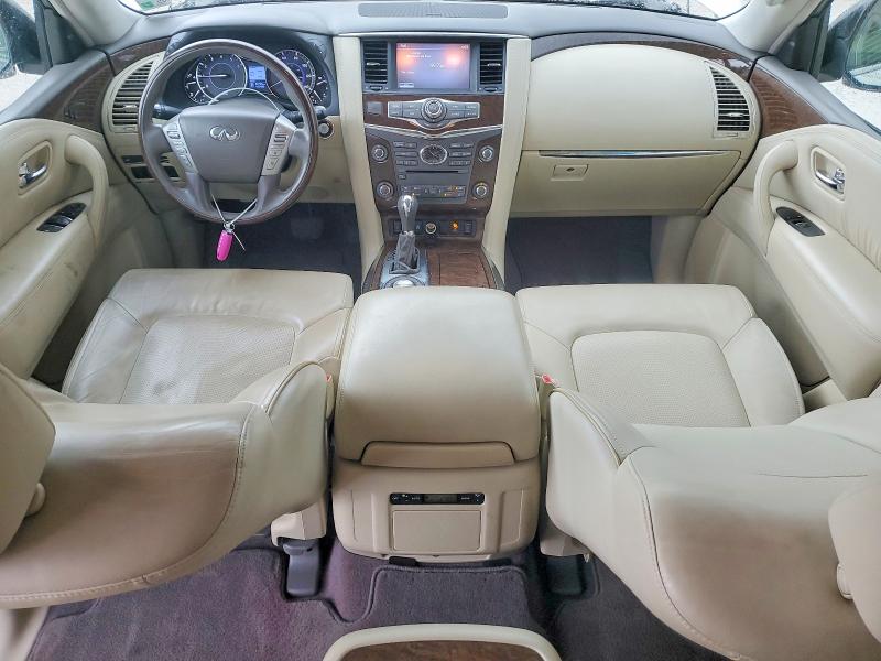 2017 Infiniti Qx80 VIN JN8AZ2NF6H9640843 COPART salvage auction — FRONT END, Ms - Cert Of Title-Salvaged, sold $9,100 on 2026-07-10 (photo 8)