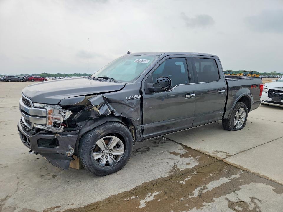 2018 Ford F-150 VIN 1FTEW1EGXJFC99916 COPART salvage auction — FRONT END, Tx - Salvage Vehicle Title, sold $12,400 on 2026-07-09 (photo 1)