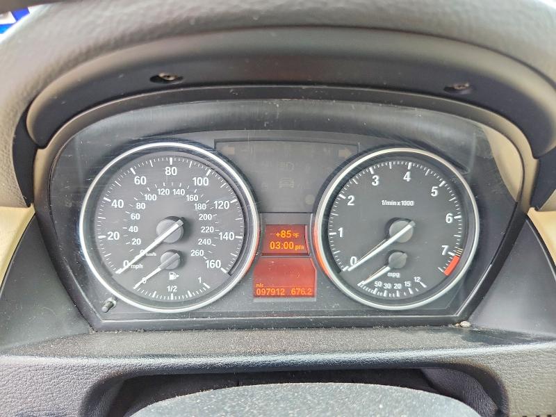 2014 BMW X1 VIN WBAVM1C55EVW55091 COPART salvage auction — FRONT END, Tx - Salvage Vehicle Title, sold $250 on 2026-07-23 (photo 9)