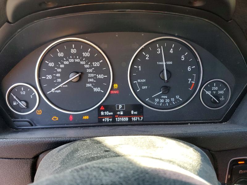 2015 BMW 3er VIN WBA3C3G55FNT53625 COPART salvage auction — REAR END, NV, sold $850 on 2026-08-19 (photo 9)