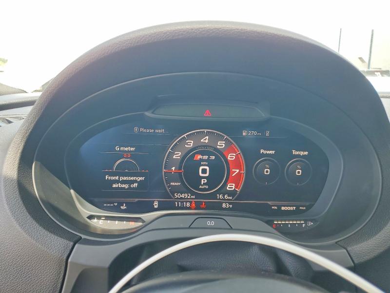 2018 Audi Rs3 VIN WUABWGFF5J1904758 COPART salvage auction — FRONT END, Salvage Title, sold $19,100 on 2026-08-10 (photo 9)