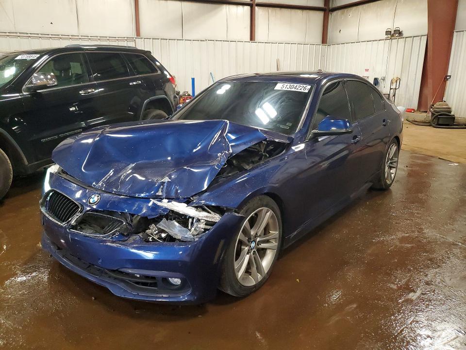 2016 BMW 3er VIN WBA8B7C57GK702549 COPART salvage auction — FRONT END, Mi - Certificate Of Title, sold $4,050 on 2026-07-06 (photo 1)