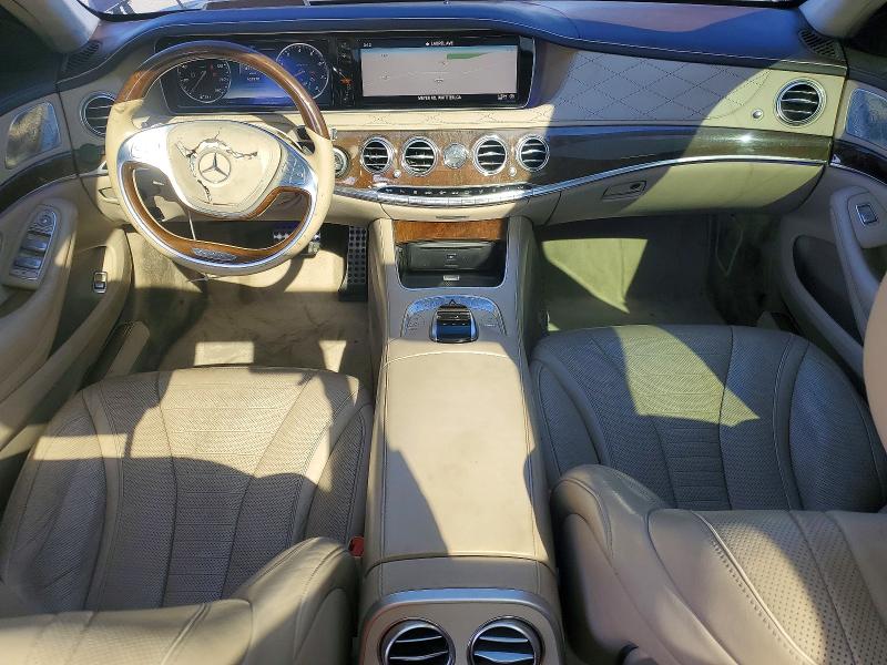 2015 Mercedes-benz S class VIN WDDUG8CB4FA169505 COPART salvage auction — FRONT END, Ca - Dlr/Dis/Exp Only Salvage Title, sold $9,400 on 2026-07-23 (photo 8)