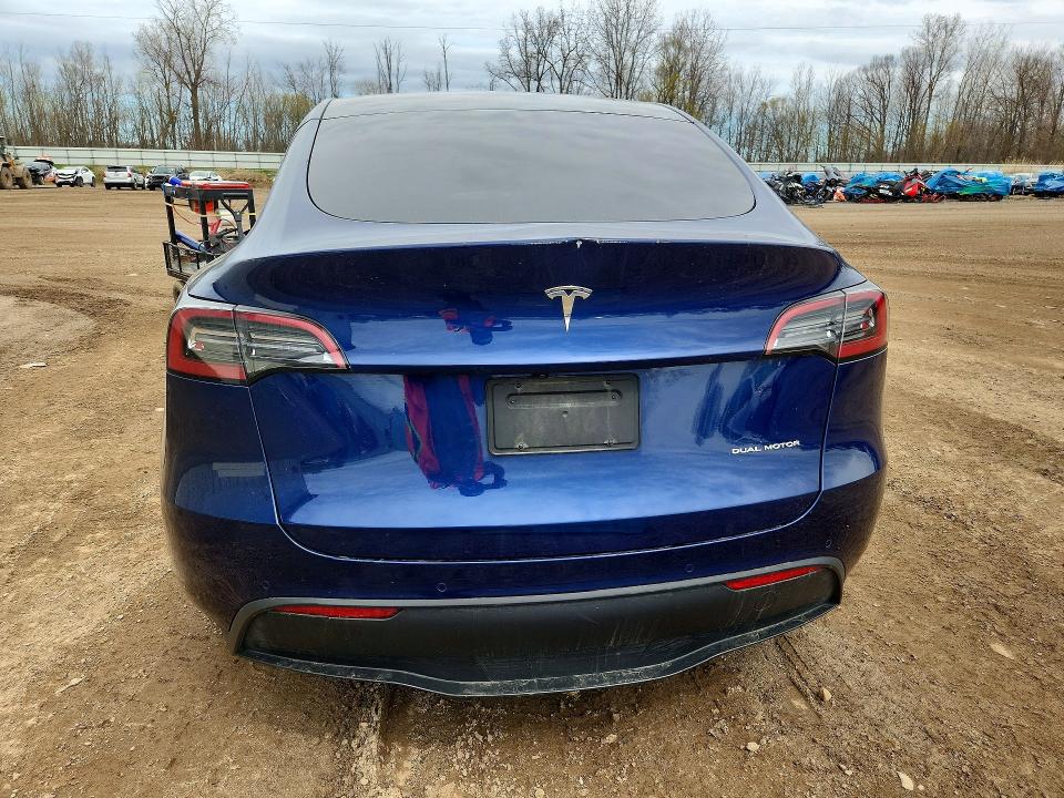 2022 Tesla Model y VIN 7SAYGDEE8NF318776 COPART salvage auction — FRONT END, Mi - Cert Of Title-Salvage Vehicle, sold $7,700 on 2026-07-15 (photo 6)