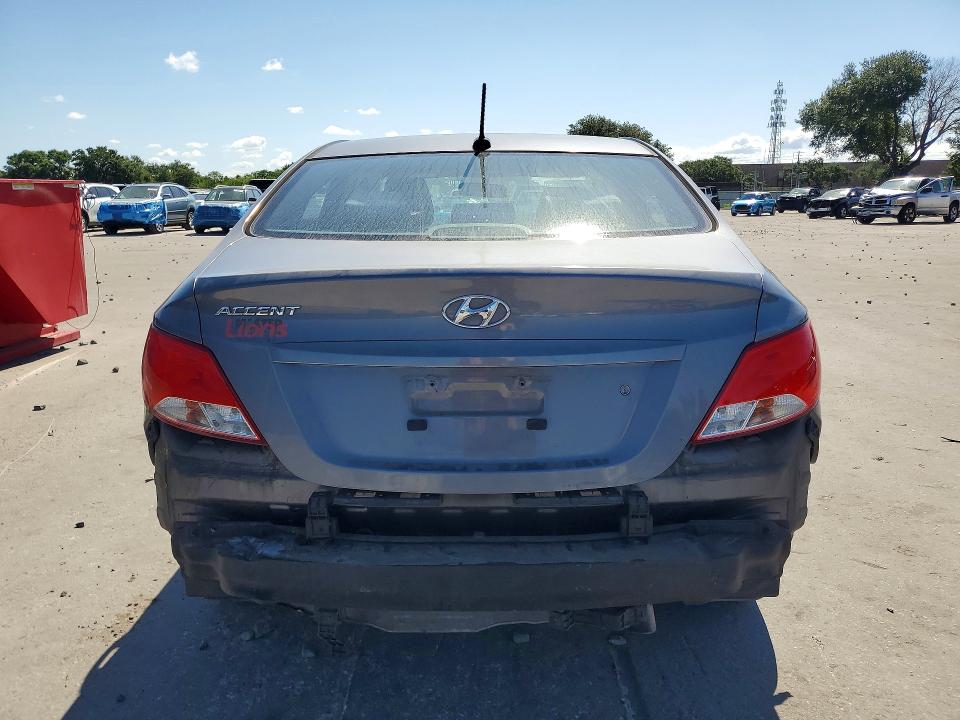 2017 Hyundai Accent VIN KMHCT4AE8HU288582 COPART salvage auction — REAR END, FL - CERT OF TITLE SLVG REBUILDABLE, sold $375 on 2026-07-21 (photo 6)