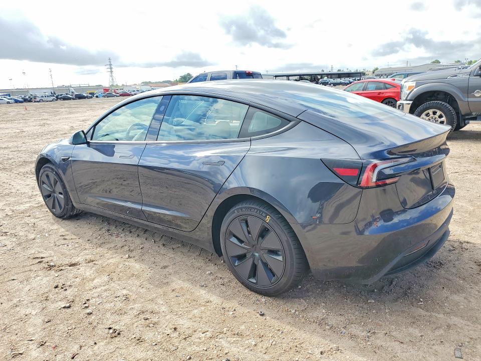 2026 Tesla Model 3 VIN 5YJ3E1EA1TF136097 COPART salvage auction — SIDE, Tx - Salvage Vehicle Title, sold $6,300 on 2026-07-28 (photo 2)