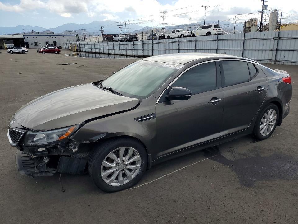 2015 Kia VIN 5XXGN4A76FG352607 COPART salvage auction — FRONT END, Ca - Salvage Certificate, sold $1,200 on 2026-07-27 (photo 1)