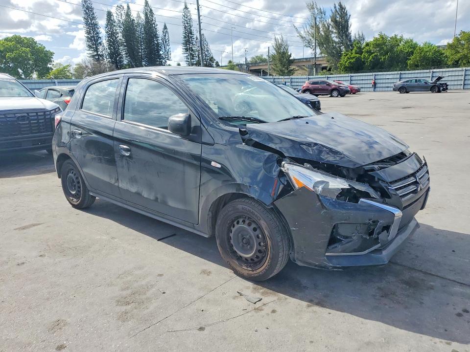 2021 Mitsubishi Mirage VIN ML32AUHJ0MH012539 COPART salvage auction — FRONT END, FL, sold $2,150 on 2026-07-20 (photo 4)