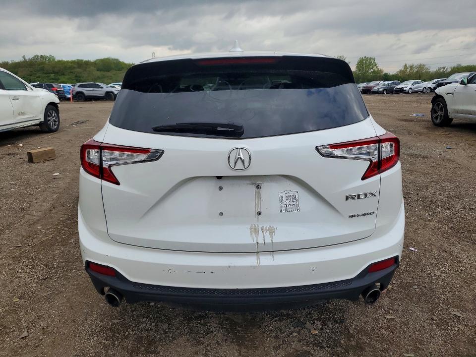 2020 Acura Rdx VIN 5J8TC2H58LL029069 COPART salvage auction — VANDALISM, IL - CERTIFICATE OF TITLE, sold $20,800 on 2026-07-22 (photo 6)